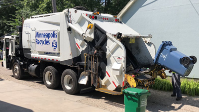 Minneapolis Recycling Truck