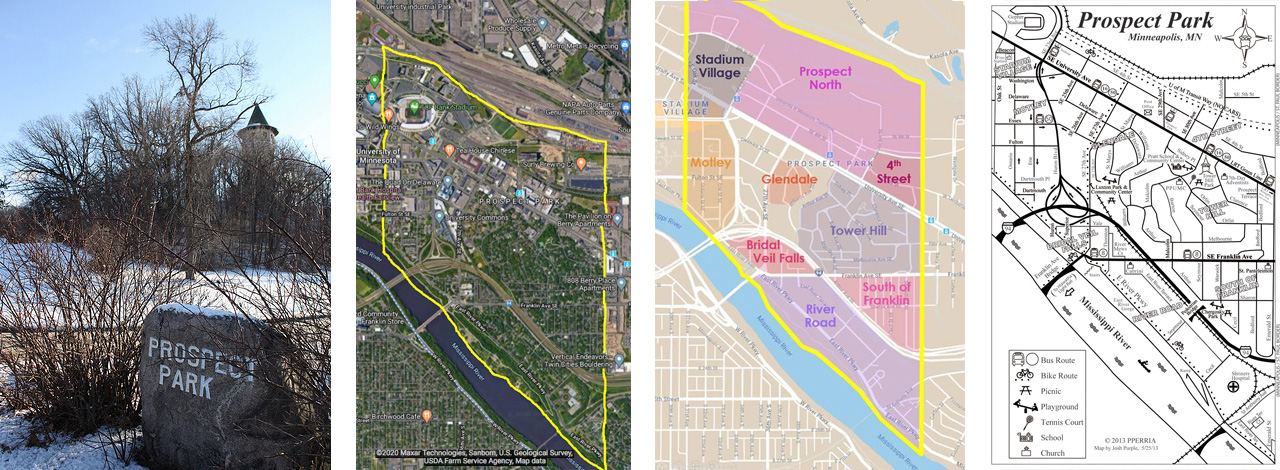Prospect Park Minneapolis Neighborhood Maps